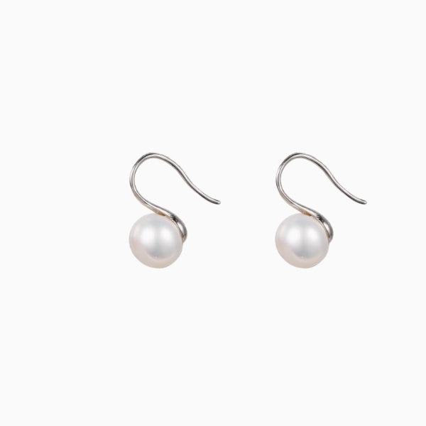 Tall fat pearl earrings