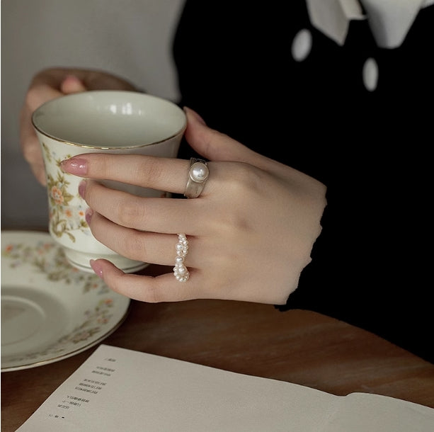 Stacking Set Freshwater Pearl Ring