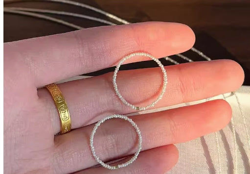 1mm2mm pearls, very fine millet pearls, ultra-fine pearl rings