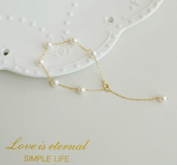 6-7mm starry sky pearl bracelet