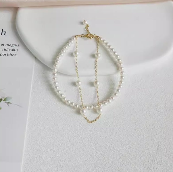3-4mm Nearly Perfect Star Pearl Bracelet