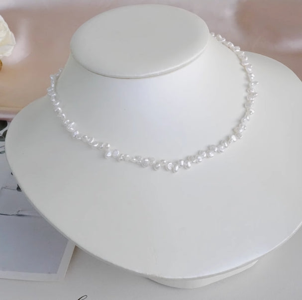 Baroque Petal Pearl Necklace