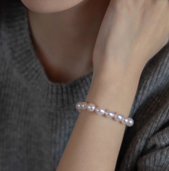 7-8mm freshwater pearl bracelet