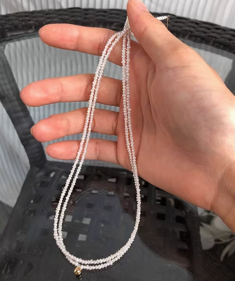 1-2mm Baroque Millet Chain Mini Freshwater Pearl Necklace