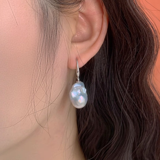 Baroque Shaped Pearl Earrings