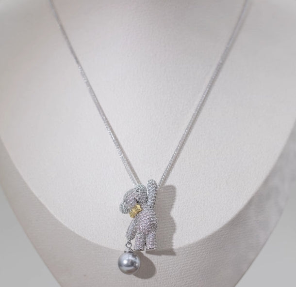 Tahitian Bear Pearl Brooch