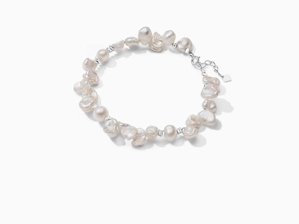 Freshwater Baroque Petal Pearl Bracelet
