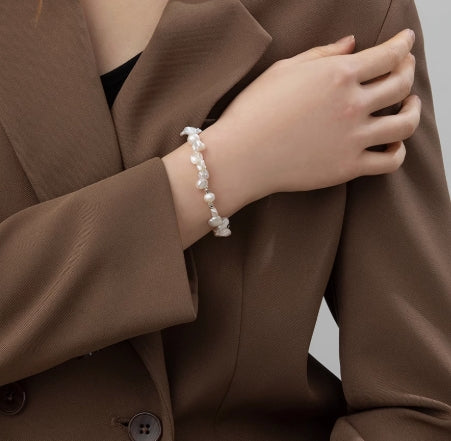 Freshwater Baroque Petal Pearl Bracelet