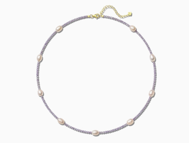 Freshwater Pearl Purple Necklace