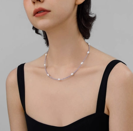 Freshwater Pearl Purple Necklace