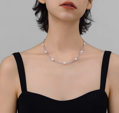 Freshwater Pearl Purple Necklace