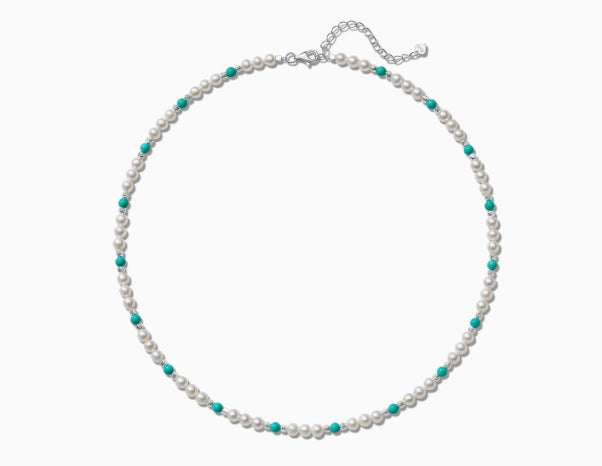 Freshwater Pearl Turquoise Necklace