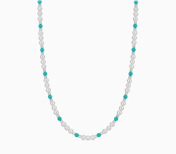 Freshwater Pearl Turquoise Necklace