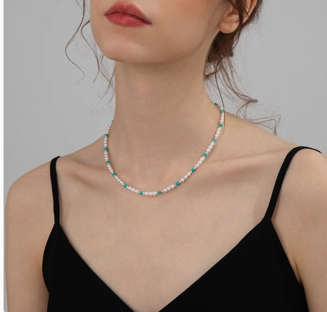 Freshwater Pearl Turquoise Necklace