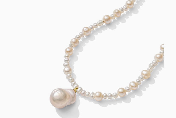 Baroque Pearl Single Pendant Necklace