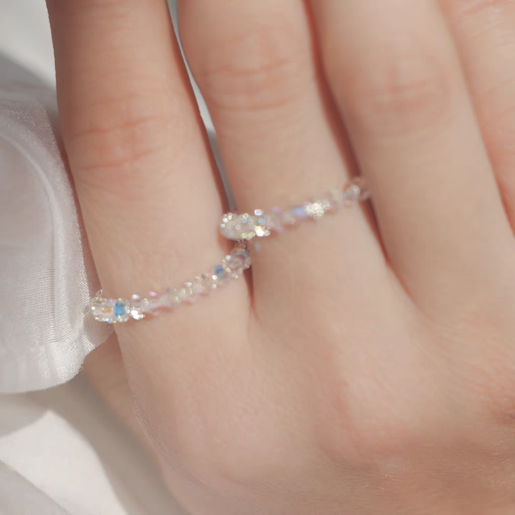 Special super mini crystal ring