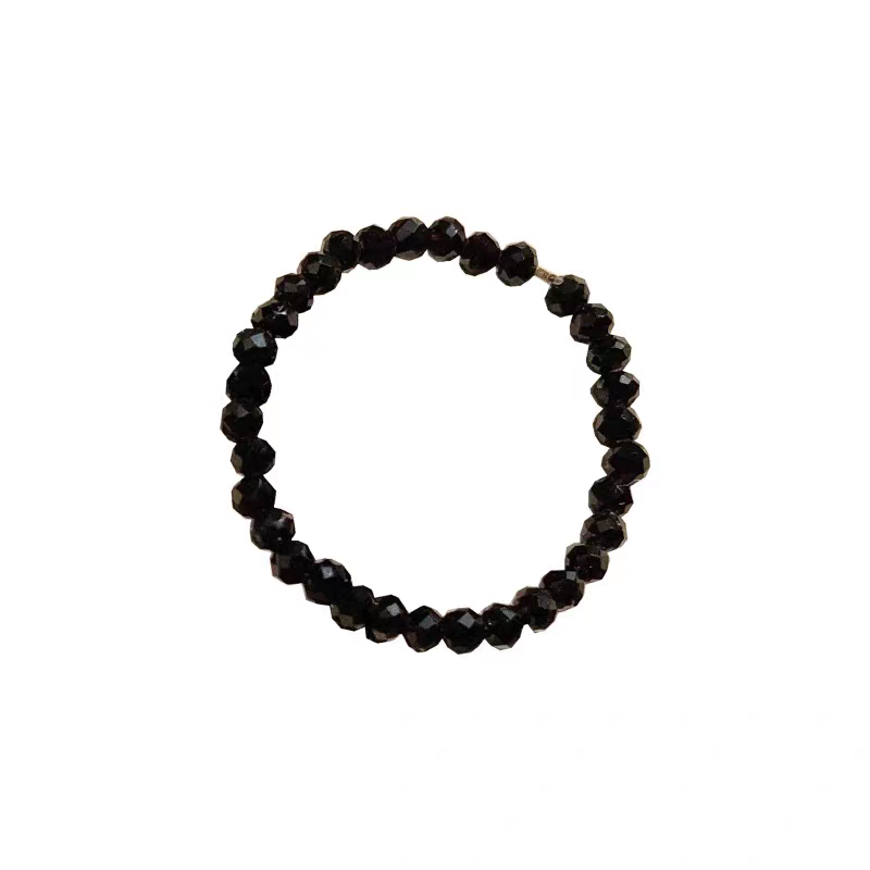 Special tiny black spinel ring