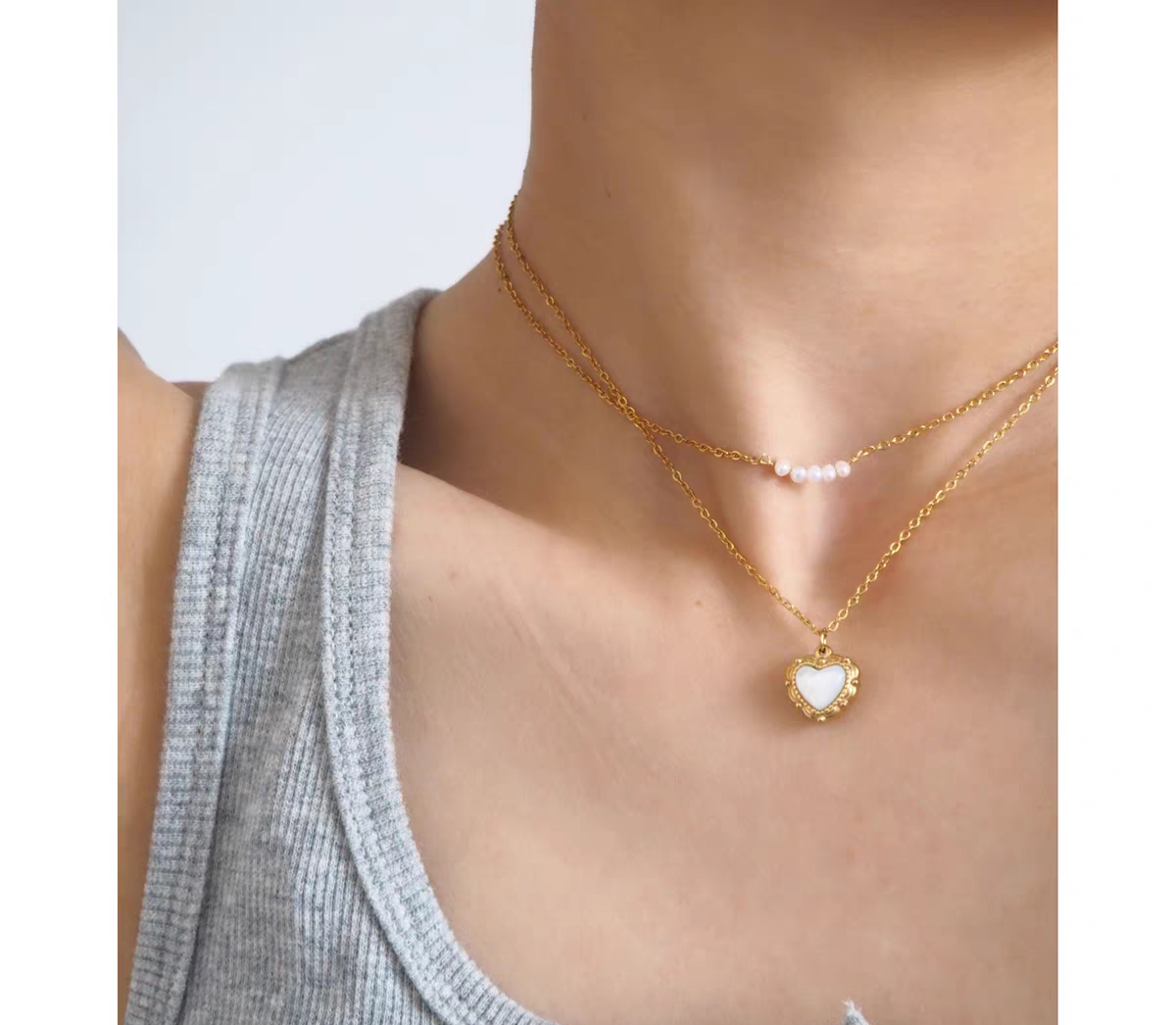 Titanium Steel Heart necklace