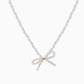 Mini pearl bow series choker necklace