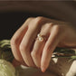 Classic simple design freshwater pearl adjustable ring
