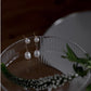 Freshwater Pearl Back-Hanging Two-Way Earrings