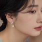 White butterfly shell niche earrings