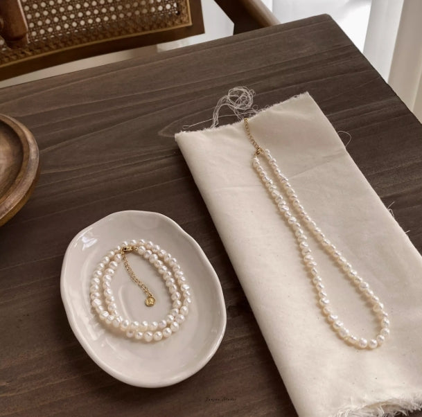 Irregular Baroque Pearl Necklace