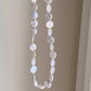Blue Button Freshwater Baroque Pearl Necklace