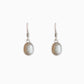 All-match White Freshwater Baroque Natural Pearl Earrings