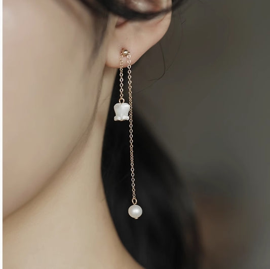 Lily of the Valley Freshwater Pearl Earrings