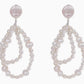 Button Baroque Freshwater Pearl 925 Sterling Silver Drop Earrings