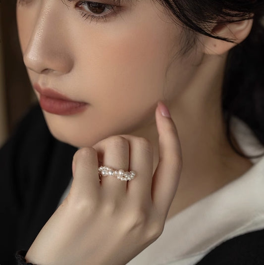 Stacking Set Freshwater Pearl Ring