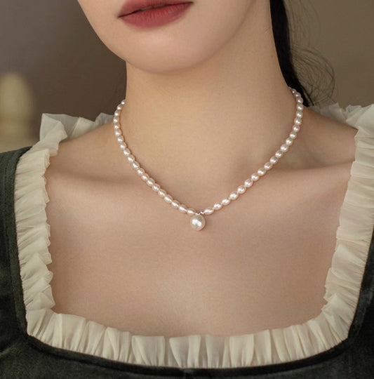 Freshwater Bright Pearl Necklace
