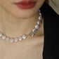 Full Baroque Button Freshwater Pearl Necklace