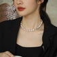 Full Baroque Button Freshwater Pearl Necklace
