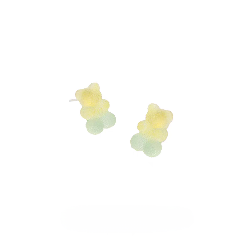 Suger candy gummy bear earrings