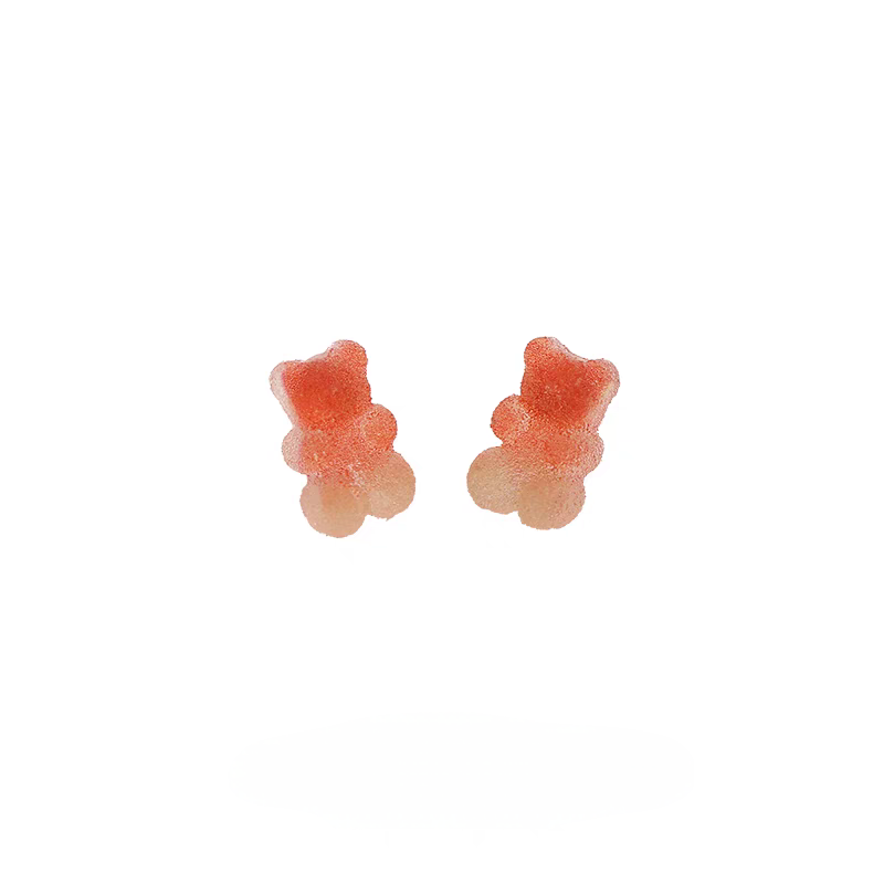 Suger candy gummy bear earrings