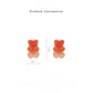 Suger candy gummy bear earrings