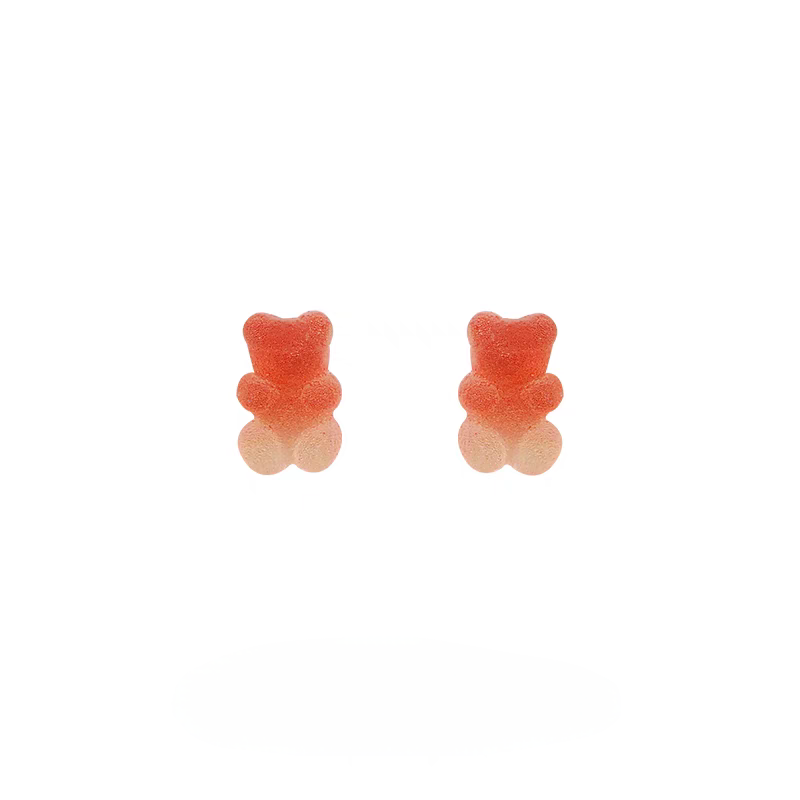 Suger candy gummy bear earrings