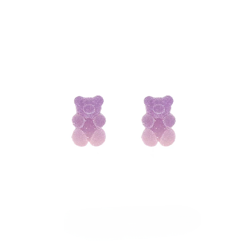 Suger candy gummy bear earrings