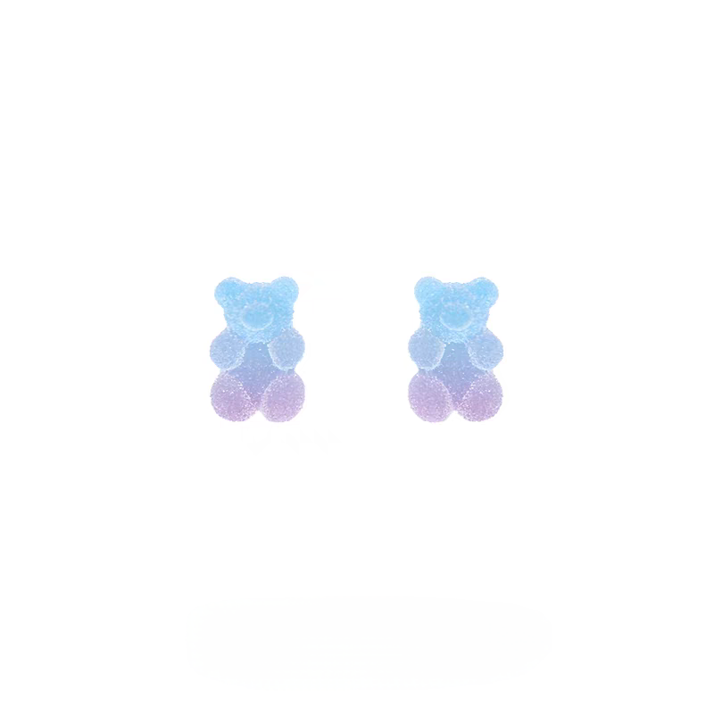 Suger candy gummy bear earrings