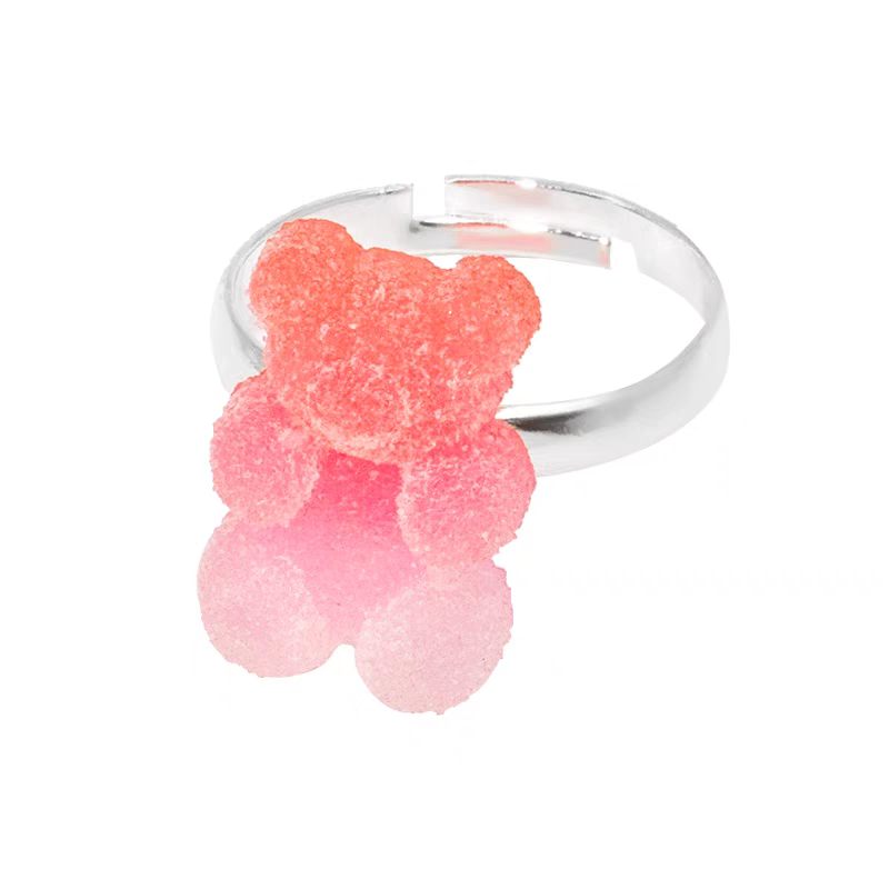 Sugar candy gummy bear ring