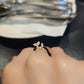 Rare super tiny freshwater pearl balloon dog ring