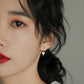 Deep Sea White Shell Mini Heart Earrings