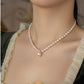 Wrinkled Freshwater Bright Pearl Necklace