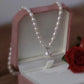 Wrinkled Freshwater Bright Pearl Necklace