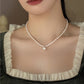 Wrinkled Freshwater Bright Pearl Necklace