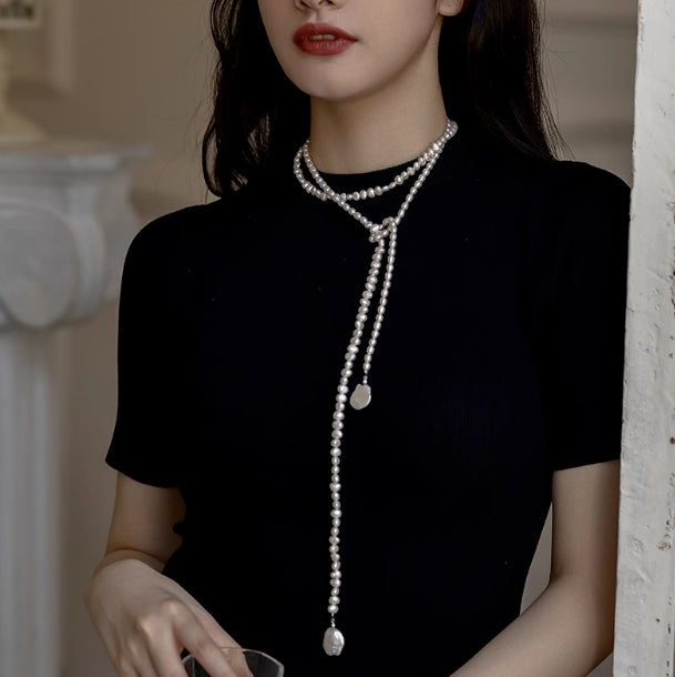 n ways to wear French petal French vintage sweater necklace