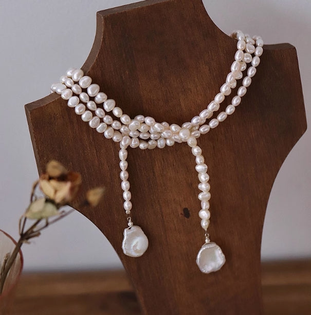 n ways to wear French petal French vintage sweater necklace