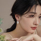French light luxury niche irregular baroque colorful pearl earrings